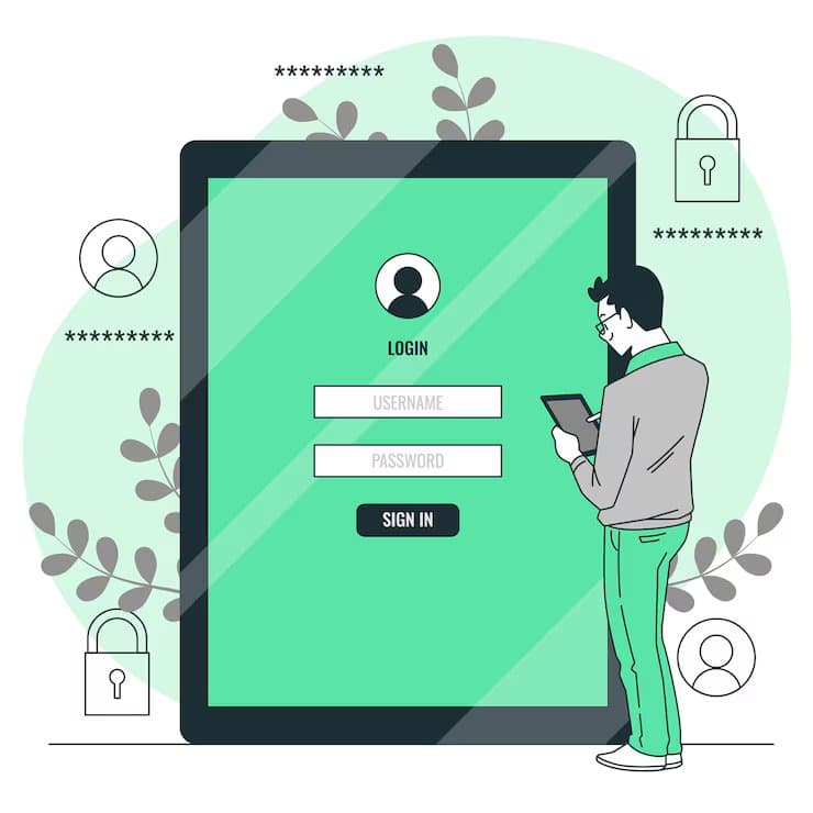 login page